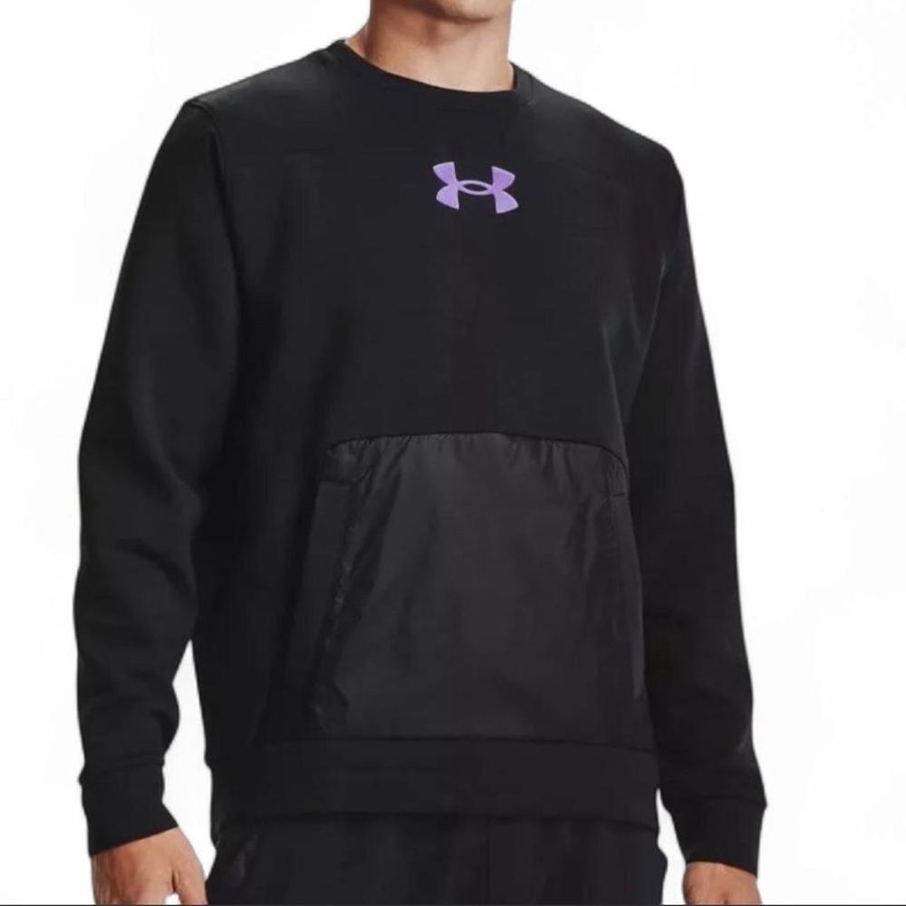 Under Armour Black Pullover with Purple Emblem